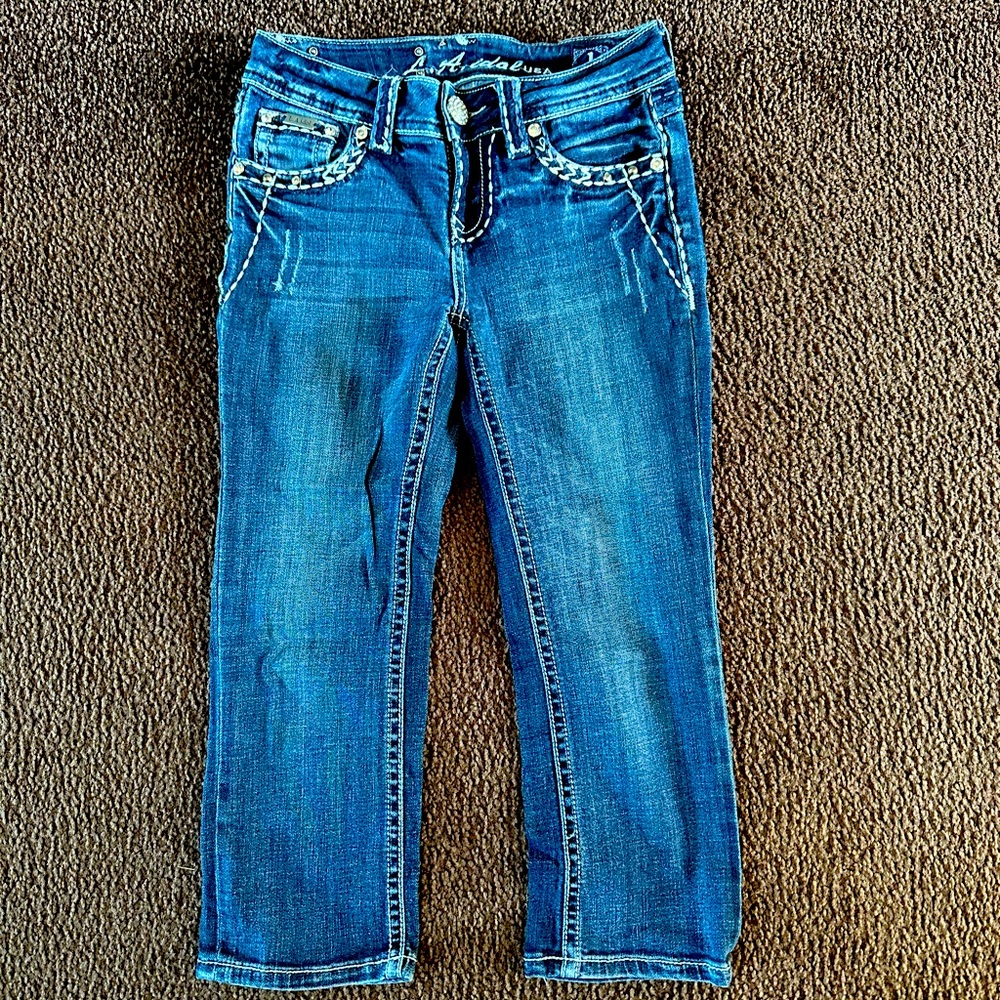 LA Idol Jean Capris Size 1
